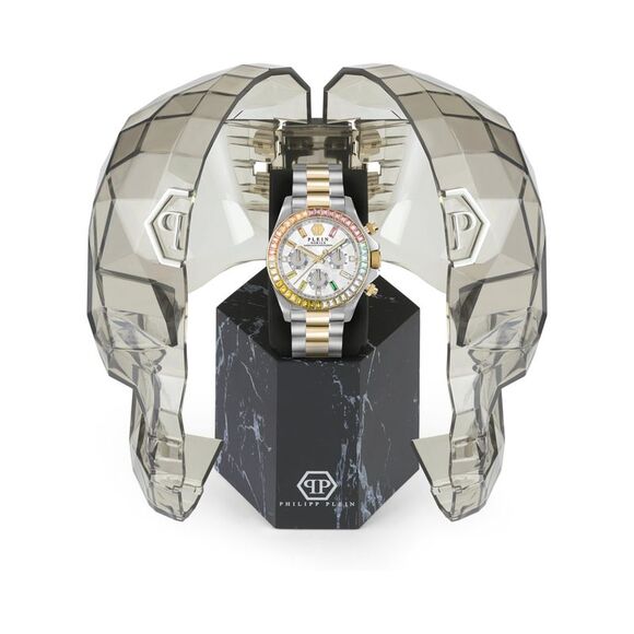 Philipp Plein Nobile Lady Crystal Watch Two Tone Womens - Picture 4 of 6